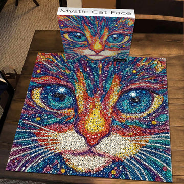 Mystic Cat Face Swibsaw Puzzle 1000 pezzi